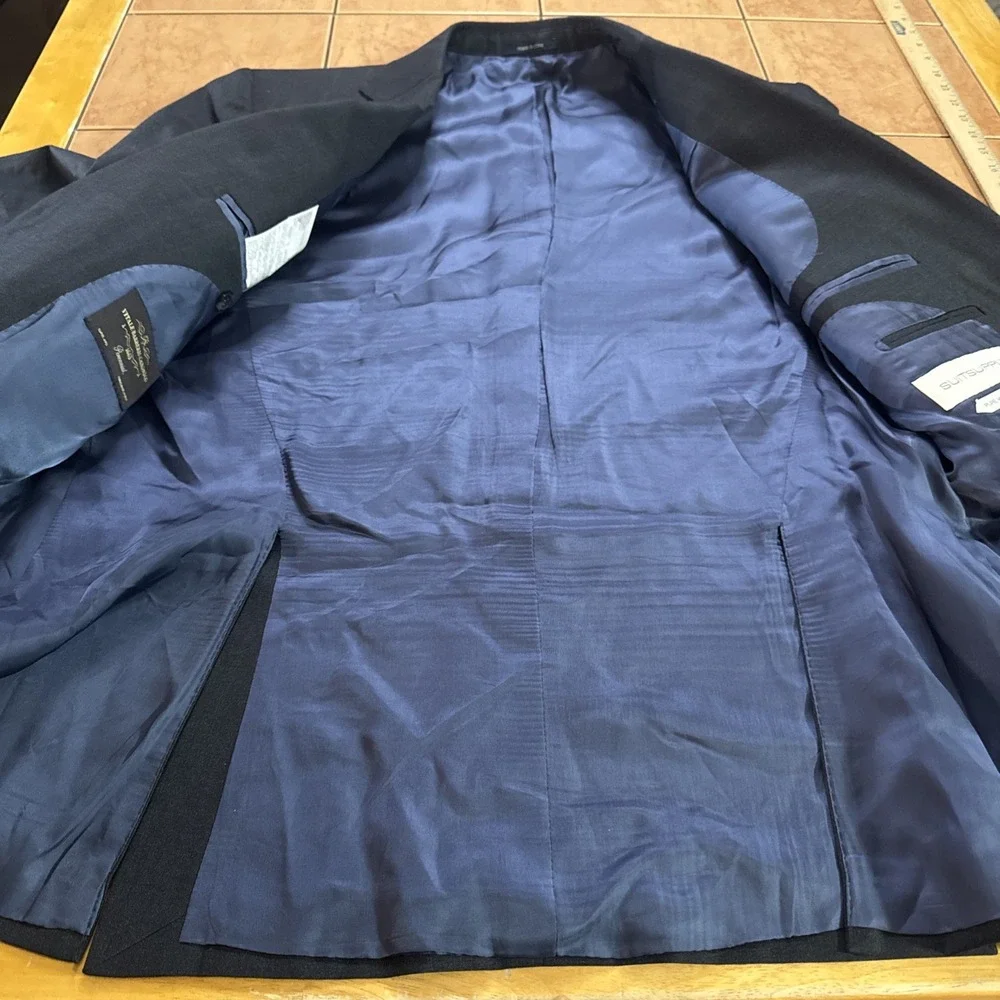 Suitsupply Napoli Vitale Barberis Dark Navy Blue Working Cuffs Blazer 40R Jacket